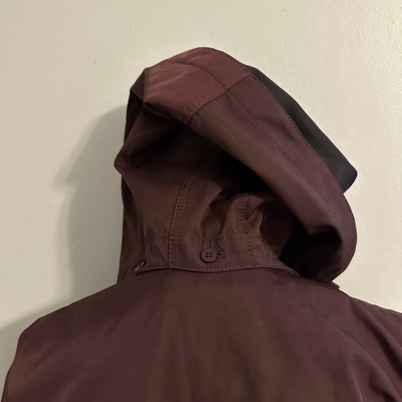 Vince Camaro Dark Purple Trench Coat Small - Picture 10 of 11